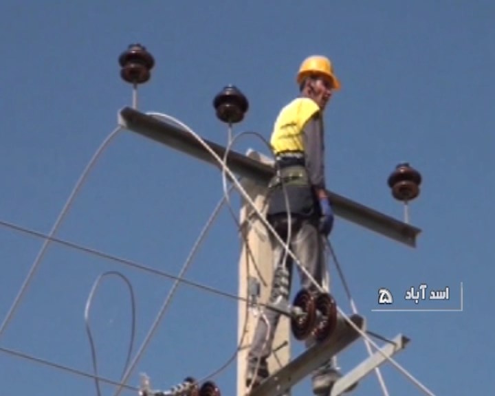 مانور برق استان در اسدآباد