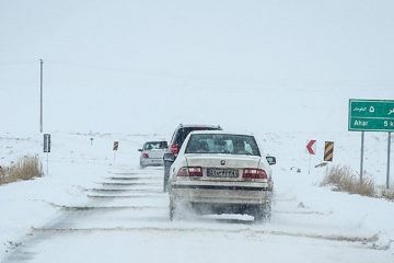 بارش برف و باران در آذربایجان شرقی