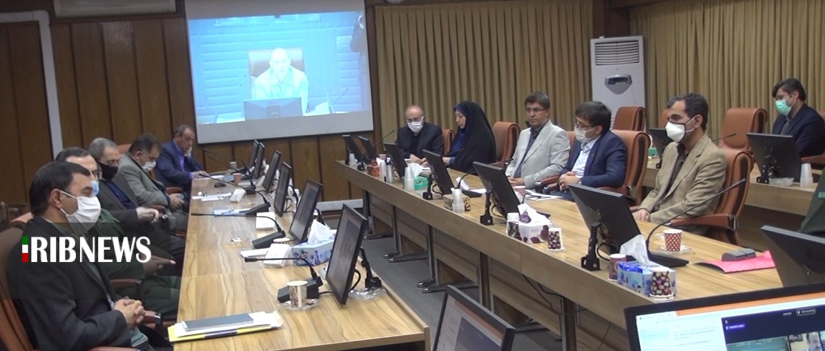 جلسه‌ی اعضای ستاد مبارزه با کرونا از طریق ویدئوکنفرانس با فرمانداران شهرستان‌های استان