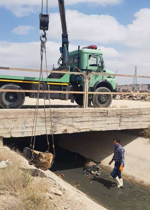 لایروبی کانال آب آور دریاچه شورابیل