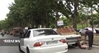 راهبندان وانت بار‌های میوه فروش، معضل ترافیکی سنندج