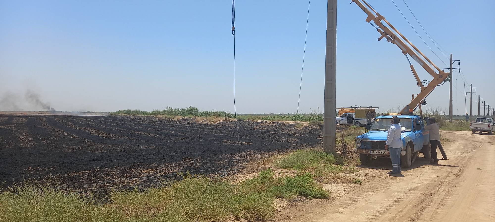 قطع برق ۱۴ روستای شعیبیه شوشتر