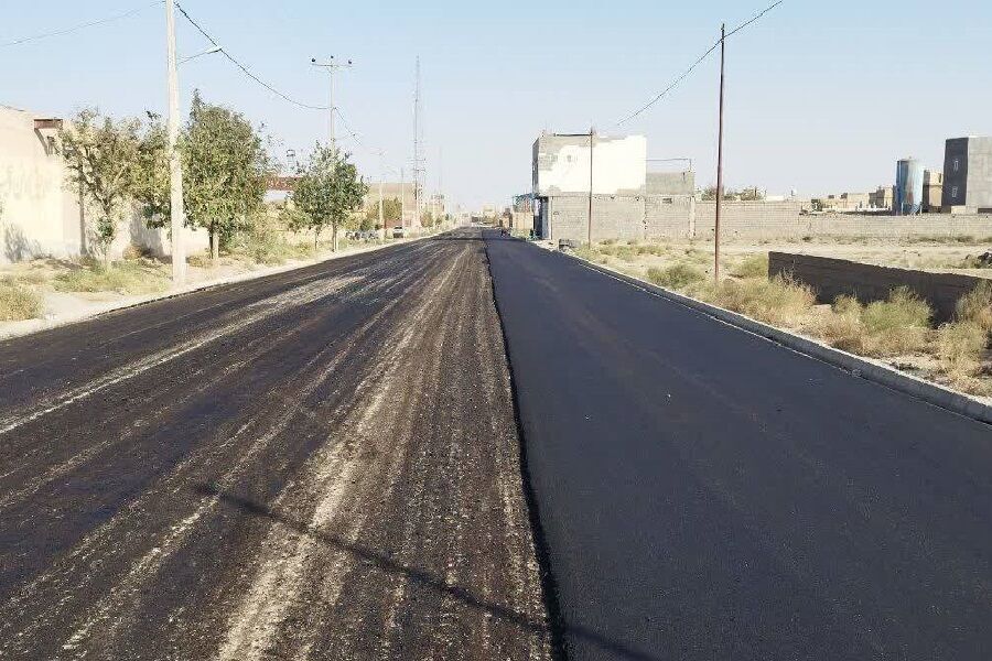 ۵۲ هزار مترمربع از معابر روستاهای تایباد آسفالت شد