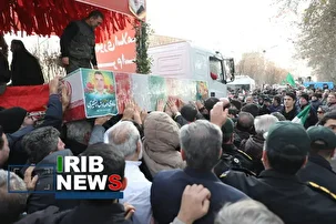 سنگ تمام البرزنشینان در مراسم تشییع پیکر ۳ شهید مدافع امنیت