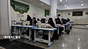 دوخت بیش از هزار چادر از ابتدای سال در خیاط خانه حرم بانوی کرامت