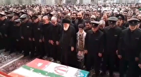 وداع با پیکر ۲ شهید در حرم مطهر رضوی