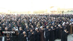 اقامه نماز باران در مسجد جمکران