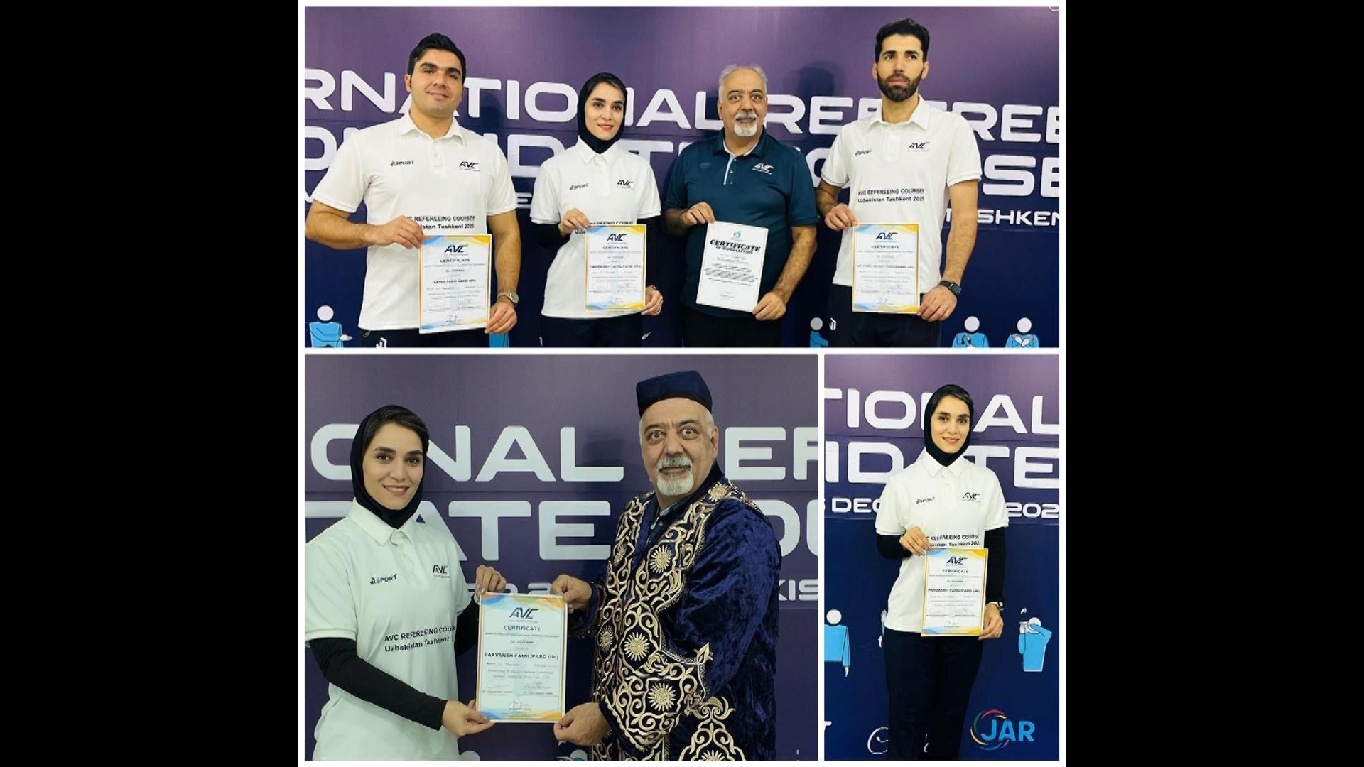 درخشش بانوی سمنانی در دوره داوری کنفدراسیون والیبال آسیا