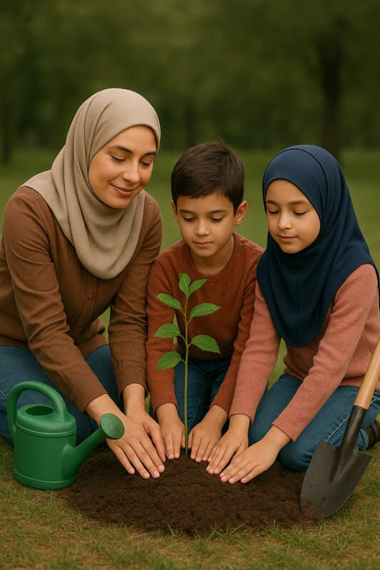 زنجان؛ درختکاری در سایه مادر زنجان؛ درختکاری در سایه مادر