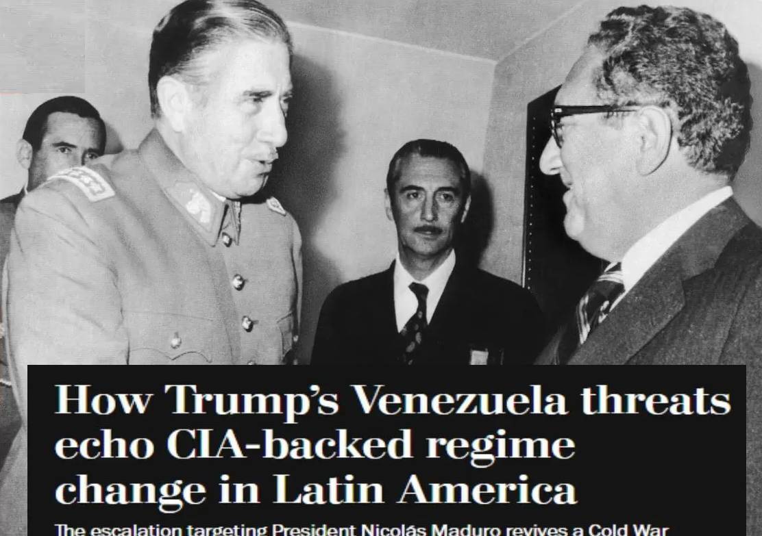 تهدید ونزوئلا یادآور تغییر دولتها با حمایت سیا در آمریکای لاتین است تهدید ونزوئلا یادآور تغییر دولتها با حمایت سیا در آمریکای لاتین است