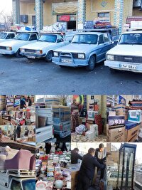 اهدای ۵ سری جهیزیه به نوعروسان اشکفتک