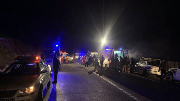 واژگونی اتوبوس در محور سرچم ـ اردبیل با ۲۳ مصدوم