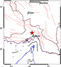 زمین لرزه ۳.۶ دهم ریشتری قلعه قاضی بندر عباس را لرزاند