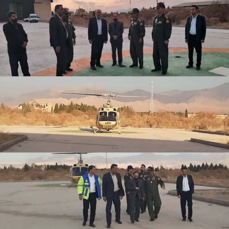 بازدید فرمانده هوانیروز ارتش از پایگاه اورژانس هوایی کرمان